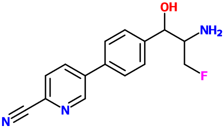 (图片) MC085051 5-(4-(2-NH2-3-F-1-hydroxypropyl)phenyl)picolinonitrile